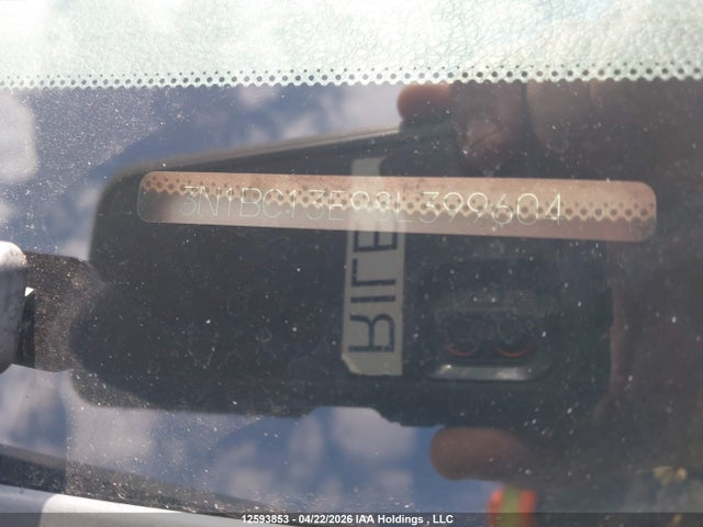 12593853 :رقم المزاد ، 3N1BC13E98L399604 vin ، 2008 Nissan Versa S/sl مزاد بيع