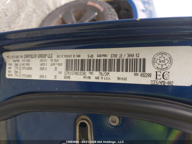 Aukcja sprzedaży 2010 Dodge Ram 1500 Slt/sport/trx, vin: 1D7RV1GTXAS131561, numer aukcji: 12593868