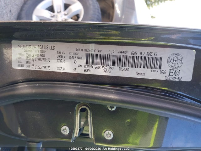 3C6RR7KT9HG617666 Dodge RAM 1500