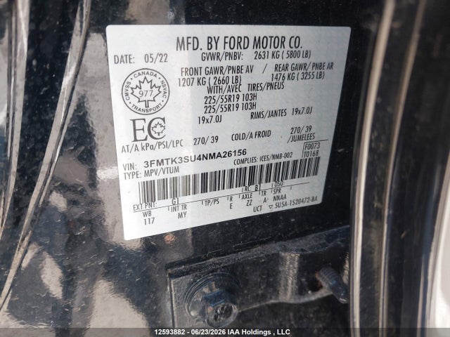 Ford Mustang Mach-e Premium 2022 3FMTK3SU4NMA26156 Image 9