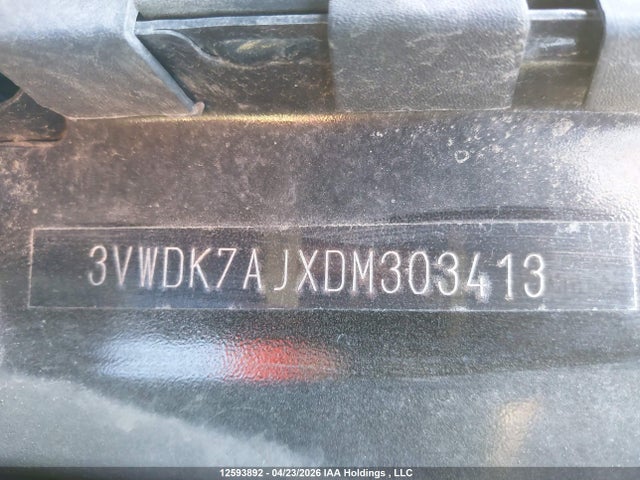 Продажа на аукционе авто 2013 Volkswagen Jetta, vin: 3VWDK7AJXDM303413, номер лота: 12593892