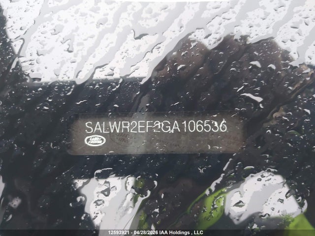 SALWR2EF2GA106536 Land Rover Range Rover Sport V8 Supercharged