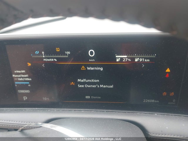 12593954 :رقم المزاد ، JN8BF0BE8SM460667 vin ، 2025 Nissan Ariya Evolve+ مزاد بيع