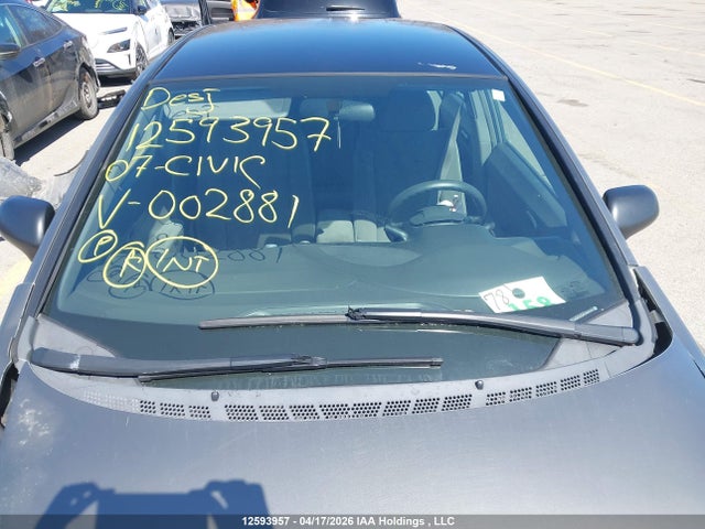 Продаж на аукціоні авто 2007 Honda Civic Dx, vin: 2HGFA16337H002881, номер лоту: 12593957