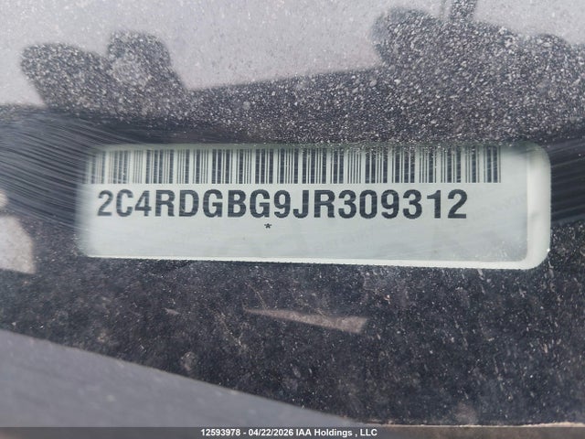 Aukcja sprzedaży 2018 Dodge Grand Caravan Se, vin: 2C4RDGBG9JR309312, numer aukcji: 12593978