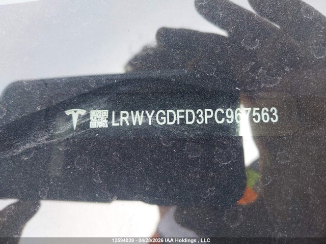Продаж на аукціоні авто 2023 Tesla Model Y Rwd, vin: LRWYGDFD3PC967563, номер лоту: 12594039