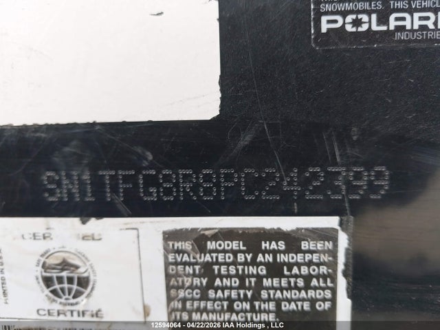 SN1TFG8R8PC242399 Polaris 850 Rmk Khaos Matryx Slash