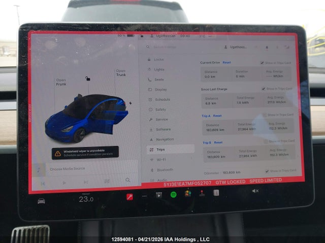 Aukcja sprzedaży 2021 Tesla Model 3 Standard Range/standard Range Plus, vin: 5YJ3E1EA7MF052707, numer aukcji: 12594081