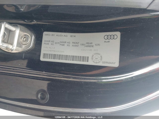 Продаж на аукціоні авто 2014 Audi A5 2.0 Komfort, vin: WAUGFBFR9EA052045, номер лоту: 12594105