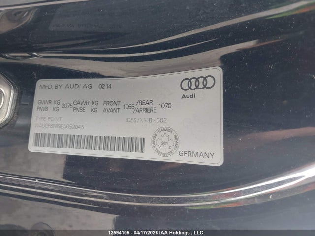 Продаж на аукціоні авто 2014 Audi A5 2.0 Komfort, vin: WAUGFBFR9EA052045, номер лоту: 12594105