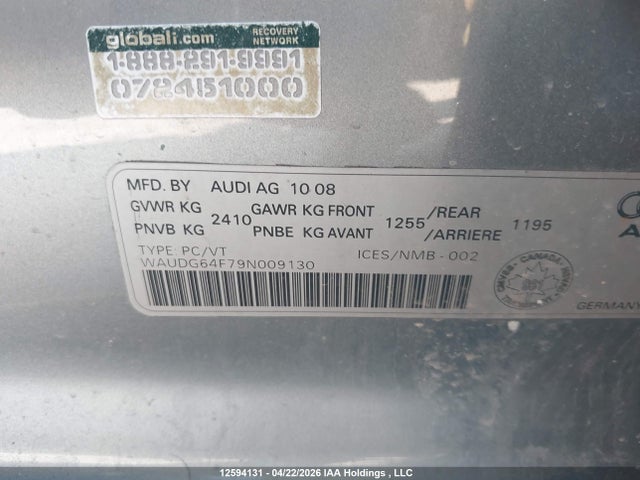 Продаж на аукціоні авто 2009 Audi A6 Premium, vin: WAUDG64F79N009130, номер лоту: 12594131