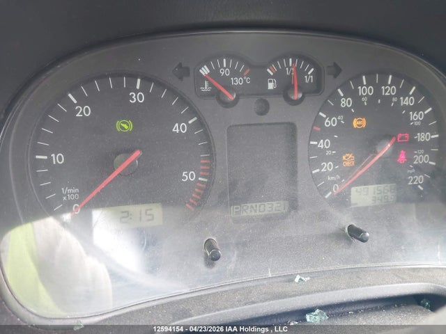 12594154 :رقم المزاد ، 9BWGP21J114047812 vin ، 2001 Volkswagen Golf Gls Tdi مزاد بيع
