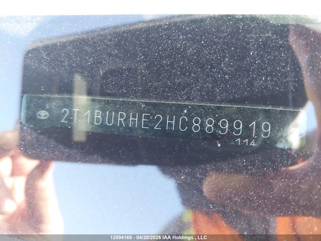 2T1BURHE2HC889919 Toyota COROLLA LE