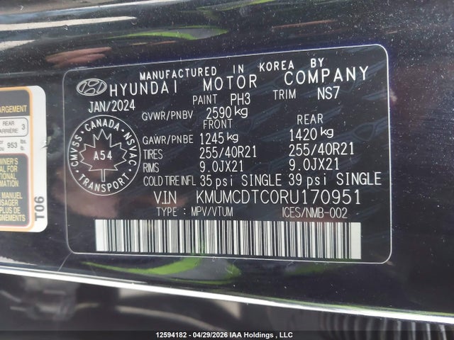 Genesis GV70 2024 KMUMCDTC0RU170951 Image 9