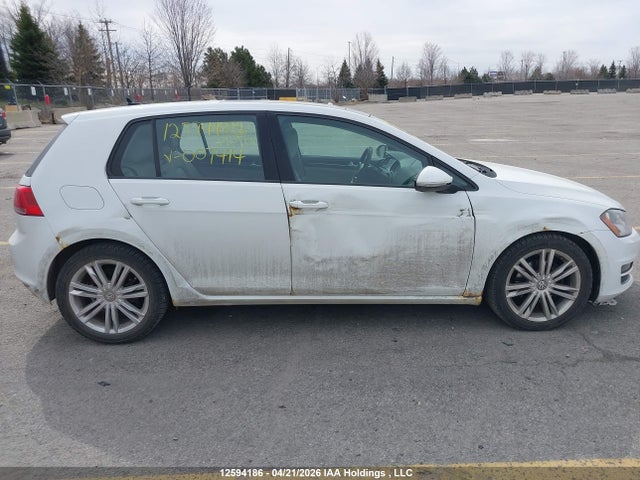 12594186 :رقم المزاد ، 3VW217AU1FM007414 vin ، 2015 Volkswagen Golf مزاد بيع