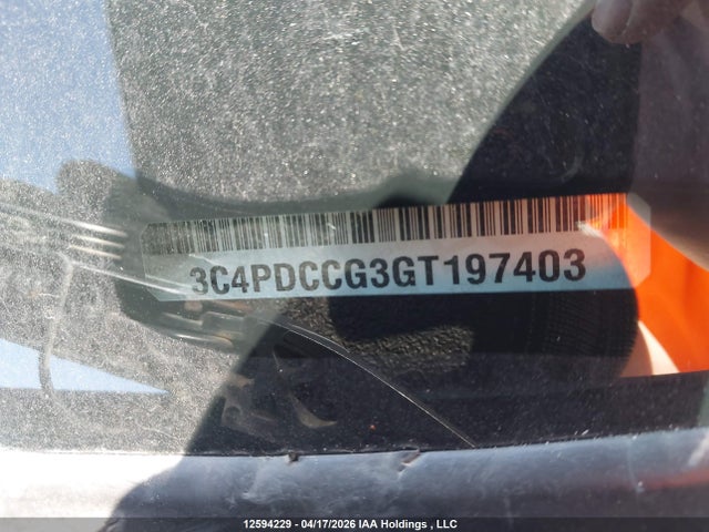 Продаж на аукціоні авто 2016 Dodge Journey, vin: 3C4PDCCG3GT197403, номер лоту: 12594229