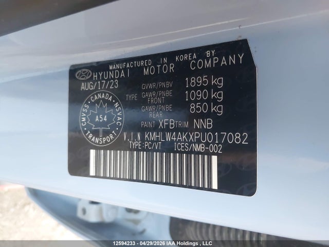2023 Hyundai Elantra N Dct მანქანა იყიდება აუქციონზე, vin: KMHLW4AKXPU017082, აუქციონის ნომერი: 12594233