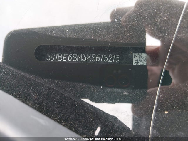 12594238 :رقم المزاد ، 3G1BE6SM3KS613215 vin ، 2019 Chevrolet Cruze Lt مزاد بيع