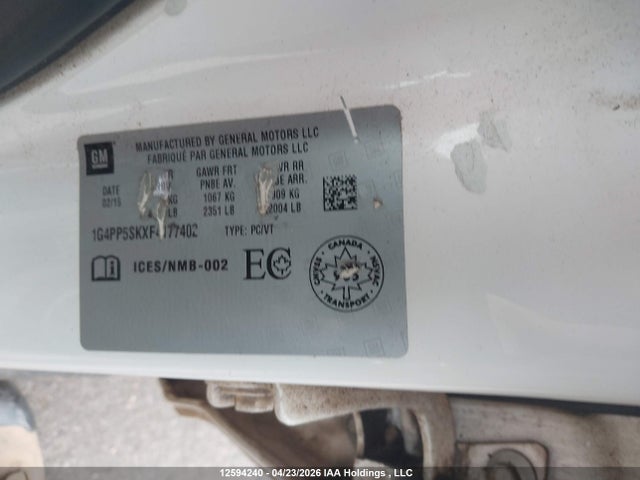 1G4PP5SKXF4177402 Buick Verano