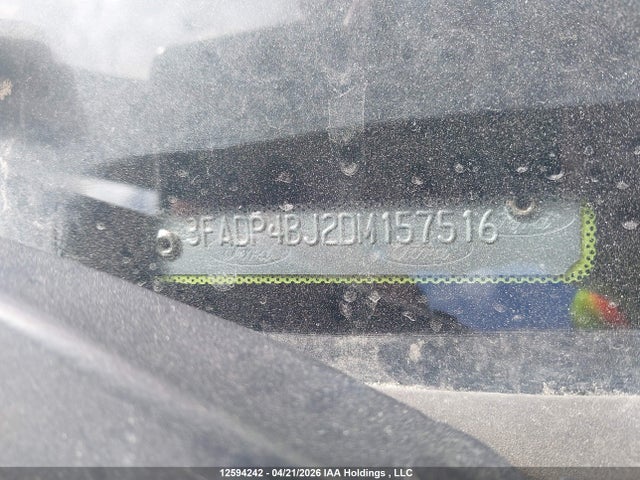 12594242 :رقم المزاد ، 3FADP4BJ2DM157516 vin ، 2013 Ford Fiesta Se مزاد بيع