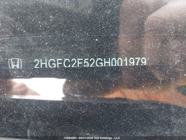 Aukcja sprzedaży 2016 Honda Civic Lx, vin: 2HGFC2F52GH001979, numer aukcji: 12594254