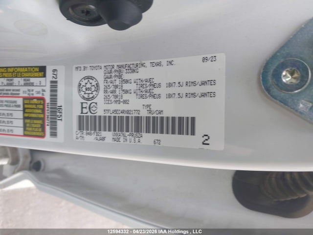 5TFLA5EC4RX021772 Toyota Tundra Crewmax Sr5