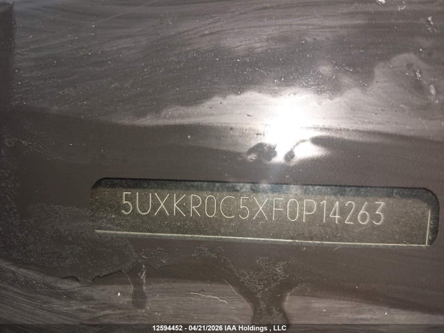 12594452 :رقم المزاد ، 5UXKR0C5XF0P14263 vin ، 2015 Bmw X5 Xdrive35i مزاد بيع