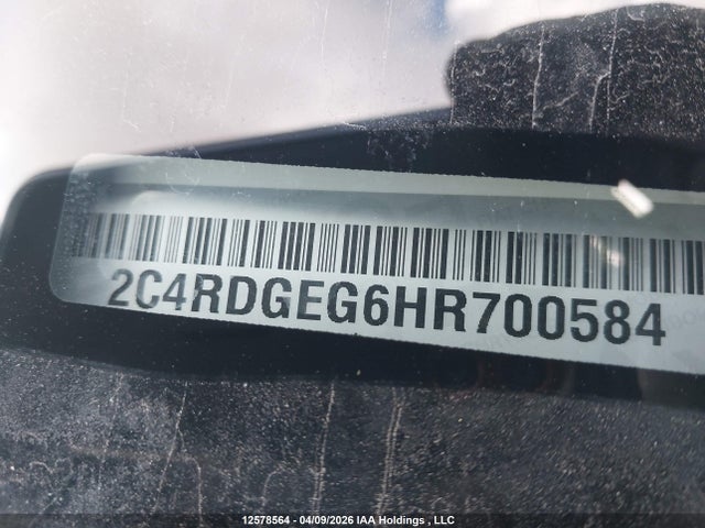 2C4RDGEG6HR700584 Dodge Grand Caravan Gt