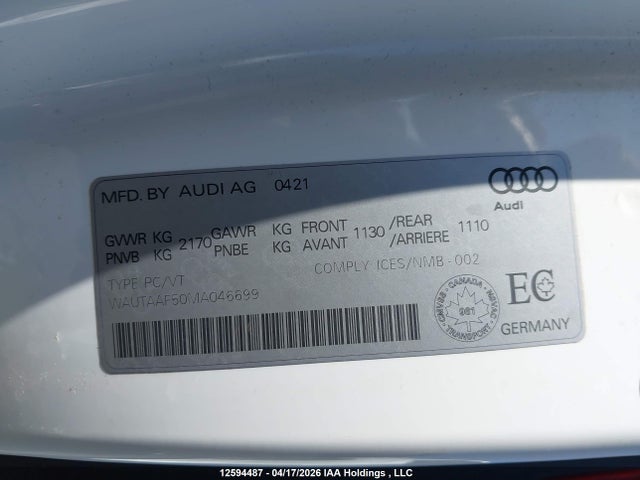 Audi A5 2.0t Progressiv 2021 WAUTAAF50MA046699 Image 18