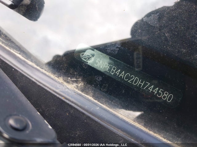 Auction sale of the 2013 Hyundai Sonata, vin: 5NPEB4AC2DH744580, lot number: 12594560