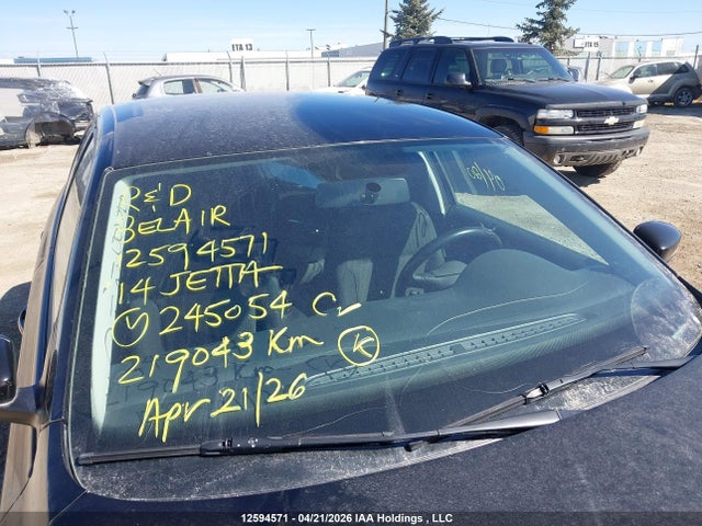 12594571 :رقم المزاد ، 3VW2K7AJ1EM245054 vin ، 2014 Volkswagen Jetta S مزاد بيع