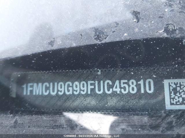 Продаж на аукціоні авто 2015 Ford Escape Se, vin: 1FMCU9G99FUC45810, номер лоту: 12594585
