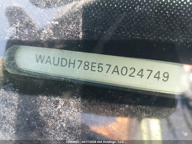 Продаж на аукціоні авто 2007 Audi A4 3.2, vin: WAUDH78E57A024749, номер лоту: 12594603