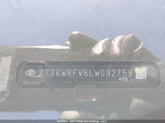 2T3RWRFV6LW092759 Toyota RAV4 HYBRID