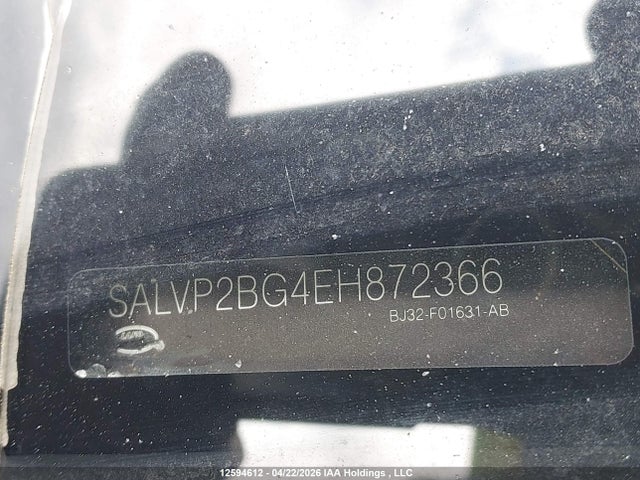 12594612 :رقم المزاد ، SALVP2BG4EH872366 vin ، 2014 Land Rover Range Rover Evoque Pure Plus مزاد بيع