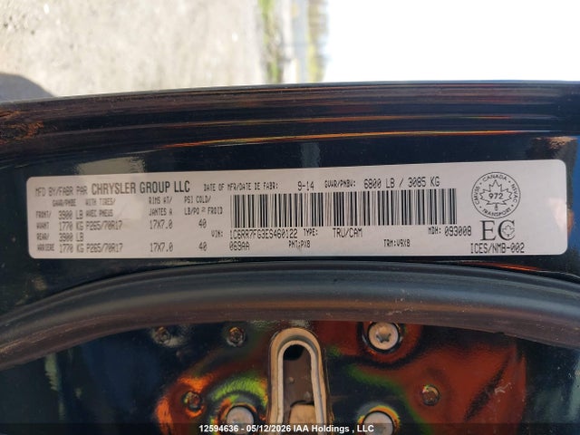 Продаж на аукціоні авто 2014 Ram 1500 St, vin: 1C6RR7FG3ES460122, номер лоту: 12594636