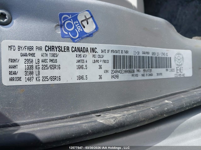 Aukcja sprzedaży 2010 Dodge Grand Caravan Se, vin: 2D4RN4DE1AR496698, numer aukcji: 12577547
