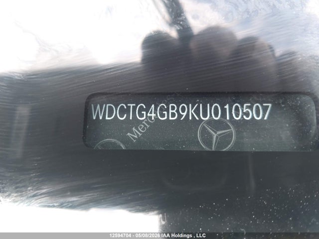 WDCTG4GB9KU010507 Mercedes-Benz Gla 250 4matic