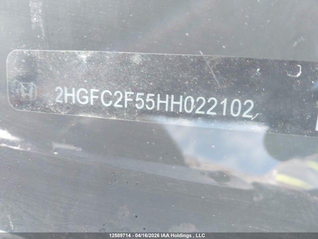 Aukcja sprzedaży 2017 Honda Civic Lx, vin: 2HGFC2F55HH022102, numer aukcji: 12589714