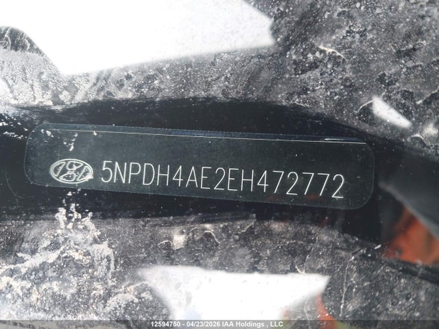 12594750 :رقم المزاد ، 5NPDH4AE2EH472772 vin ، 2014 Hyundai Elantra مزاد بيع