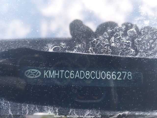 2012 Hyundai Veloster Tech მანქანა იყიდება აუქციონზე, vin: KMHTC6AD8CU066278, აუქციონის ნომერი: 12594758
