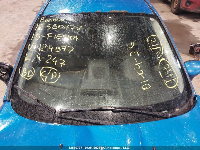 2015 Ford Fiesta Se მანქანა იყიდება აუქციონზე, vin: 3FADP4BJ4FM184977, აუქციონის ნომერი: 12580777