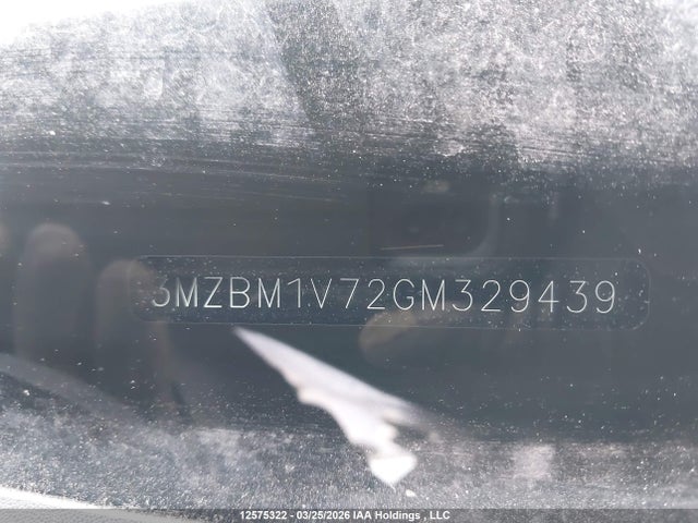 3MZBM1V72GM329439 Mazda Mazda3 Gs