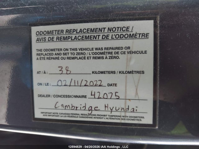 12594829 :رقم المزاد ، KM8S5DA17NU028639 vin ، 2022 Hyundai Santa Fe Limited مزاد بيع