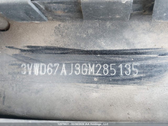 3VWD67AJ3GM285135 Volkswagen Jetta 1.4 Tsi Comfortline