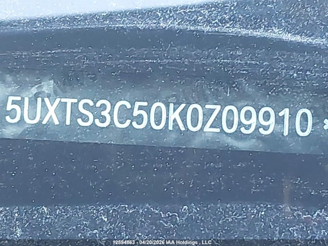 5UXTS3C50K0Z09910 BMW X3 Xdrivem40i