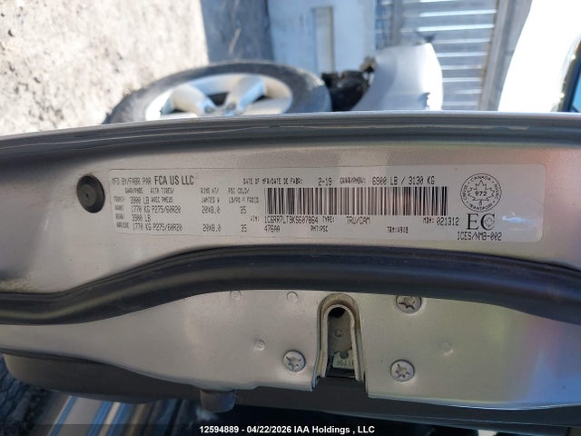 Aukcja sprzedaży 2019 Ram 1500 Classic Slt, vin: 1C6RR7LT9KS607864, numer aukcji: 12594889