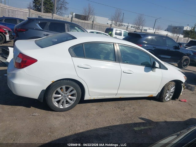 2012 Honda Civic Ex მანქანა იყიდება აუქციონზე, vin: 2HGFB2F57CH116347, აუქციონის ნომერი: 12594916