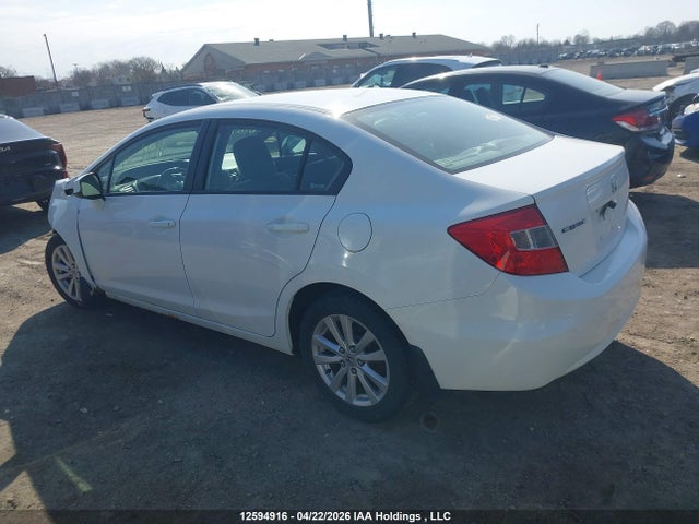 2012 Honda Civic Ex მანქანა იყიდება აუქციონზე, vin: 2HGFB2F57CH116347, აუქციონის ნომერი: 12594916