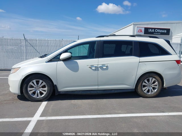 12594926 :رقم المزاد ، 5FNRL5H4XFB505377 vin ، 2015 Honda Odyssey Ex مزاد بيع
